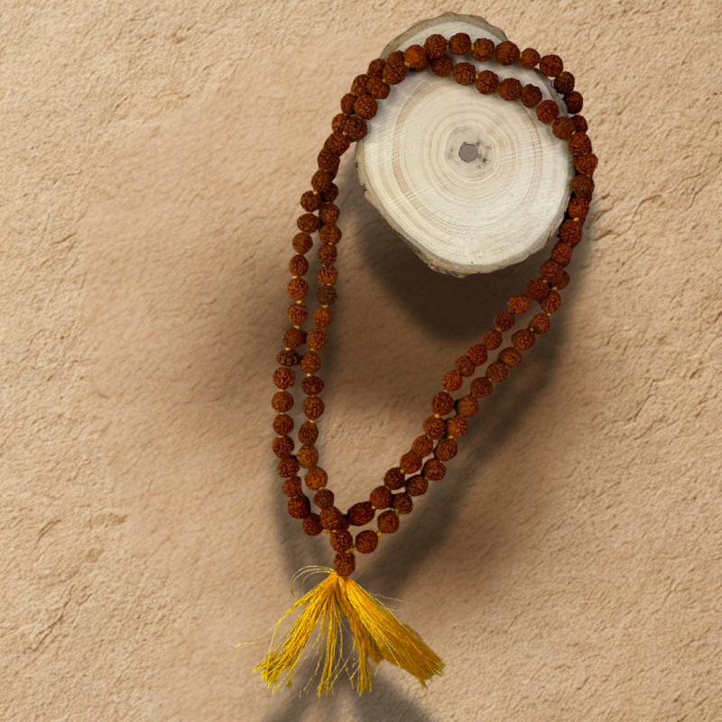 5 Mukhi Original Rudraksh Mala (Small Beads) - Indonesian Dharmik