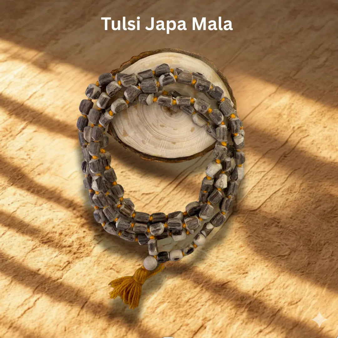 Original Tulsi Combo – Small Bead Tulsi Kanthi Mala & 108 Tulsi Bead Japa Mala Dharmik
