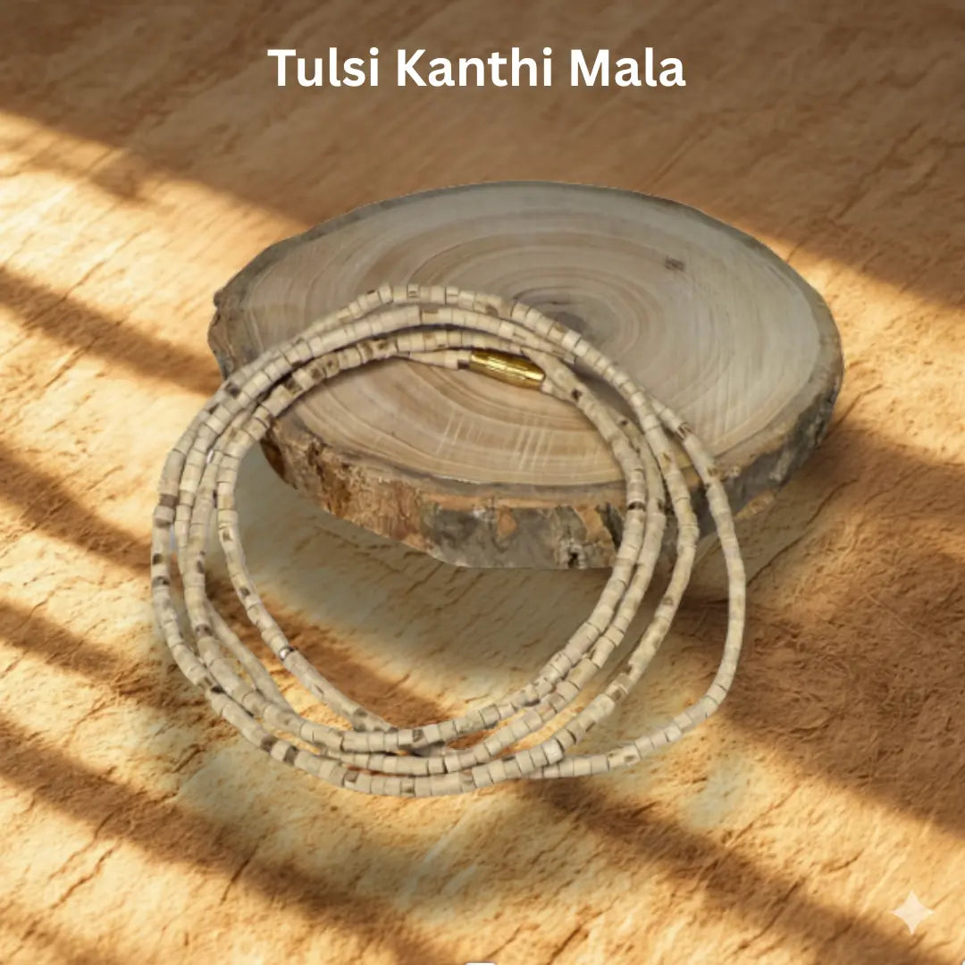 Original Tulsi Combo – Small Bead Tulsi Kanthi Mala & 108 Tulsi Bead Japa Mala Dharmik