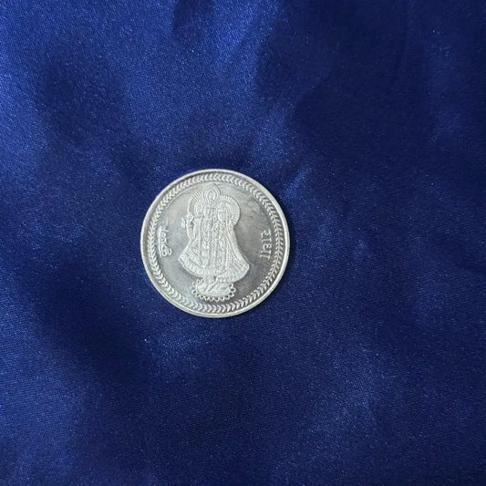 Radha Krishan Silver Coin