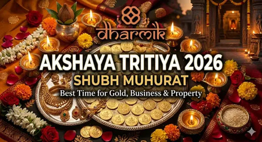 Akshaya Tritiya 2026 gold buying muhurat with gold coins, jewelry and diya in festive setup
