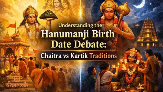 Devotees celebrating Hanuman Jayanti showing Hanumanji birth date debate traditions in India