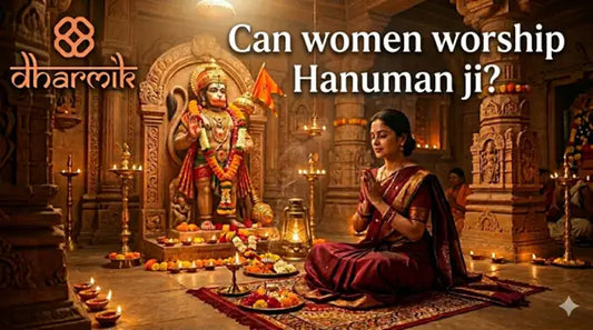 Woman praying to Lord Hanuman in temple showing women devotion and breaking myths