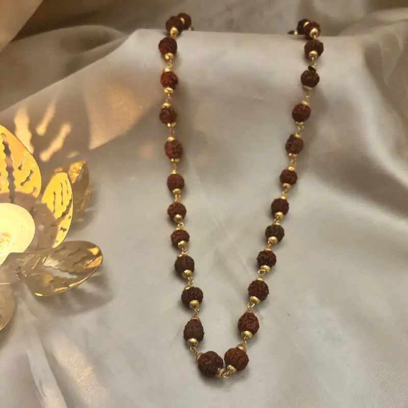Original 5 Mukhi Rudraksha Mala – 33 Beads, 8 mm, Spiritual Protection