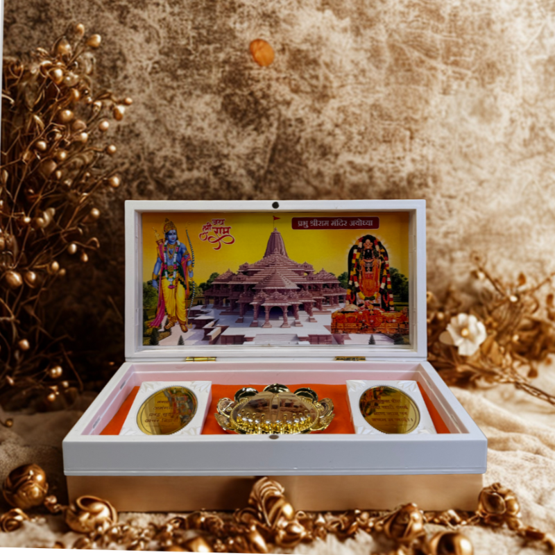 Divine Big Ram Darbar - Gold Plated (Blessed in Ayodhya) Dharmik