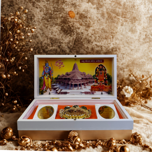 Divine Big Ram Darbar - Gold Plated (Blessed in Ayodhya)