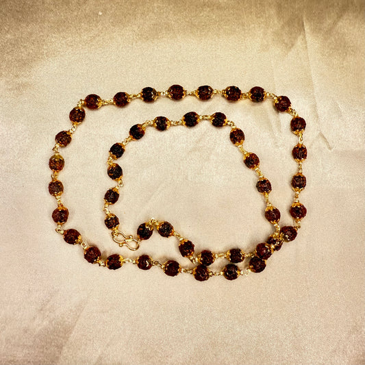 5 Mukhi Original Rudraksh Mala - Premium & Aesthetic Dharmik