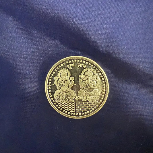 Lakshmi Ganesha Pure Silver Coin 10gm 