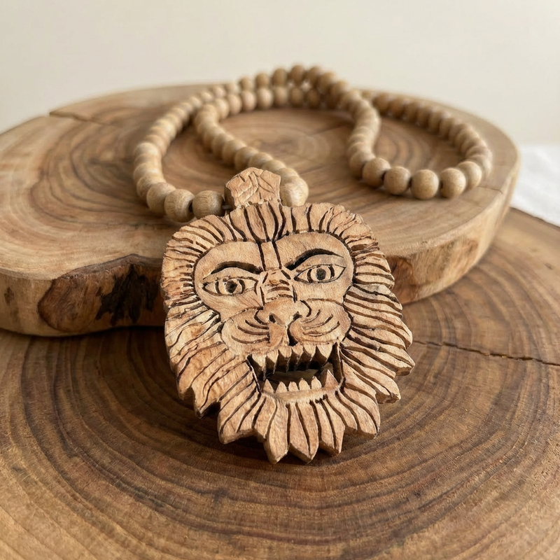 Original Narasimha Raksha Mala – Double Round, 8 mm, Divine Protection
