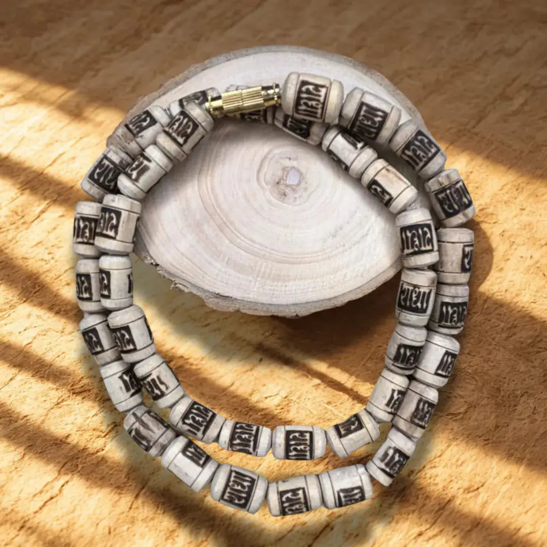 Original Tulsi Kanthi Mala (Big Beads) – Single Round, 8 mm, Daily Bhakti