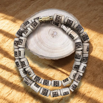 Original Tulsi Kanthi Mala (Big Beads) – Single Round, 8 mm, Daily Bhakti