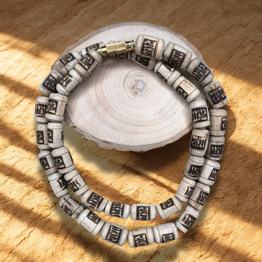 Original Tulsi Kanthi Mala (Big Beads) – Single Round, 8 mm, Daily Bhakti