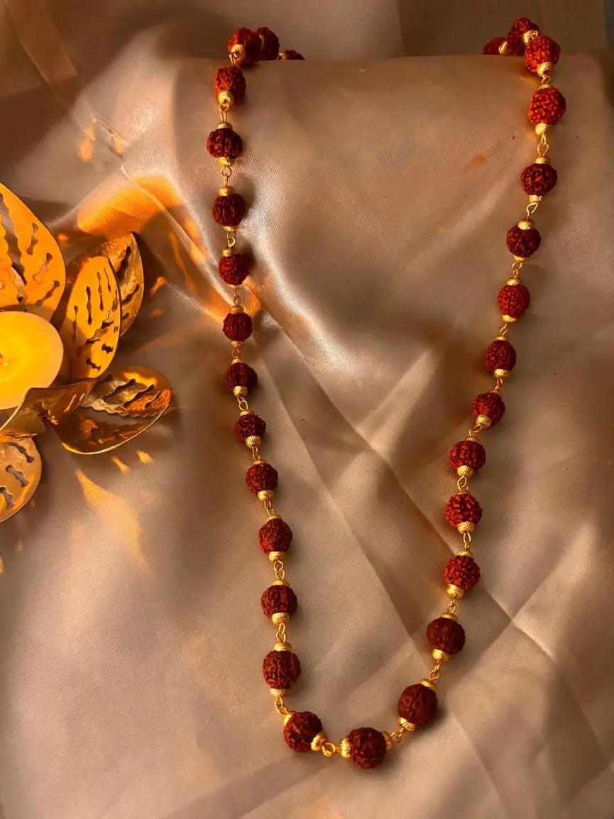 5 mukhi rudraksha Mala