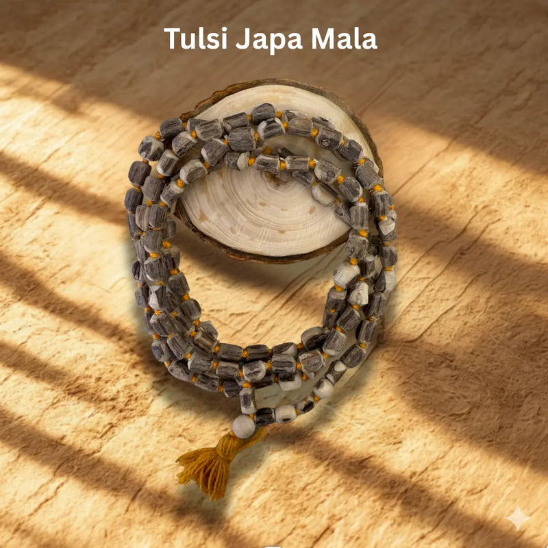 Original Tulsi Combo – Small Bead Tulsi Kanthi Mala & 108 Tulsi Bead Japa Mala Dharmik