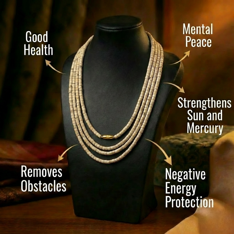 Tulsi Kanthi Mala small beads product shot — Vrindavan abhimantrit 8mm