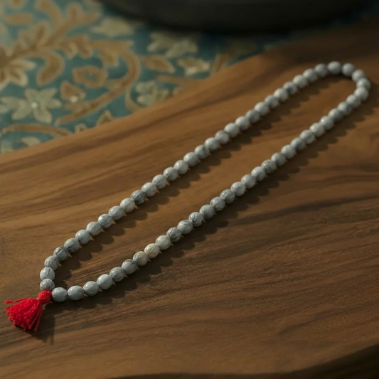Original Vaijanti Mala – Natural Beads, 9 mm, Peace & Victory