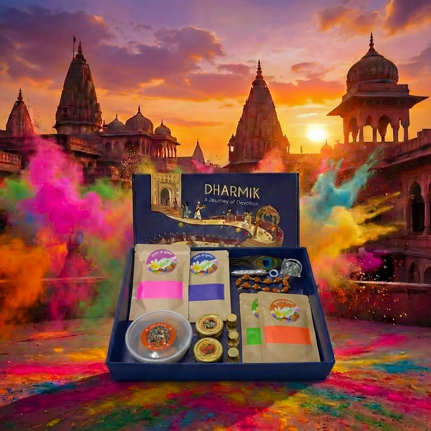 Vrindavan Holi Box  ( Holi Utsav Prasadam from Vrindavan Dham ) Dharmik