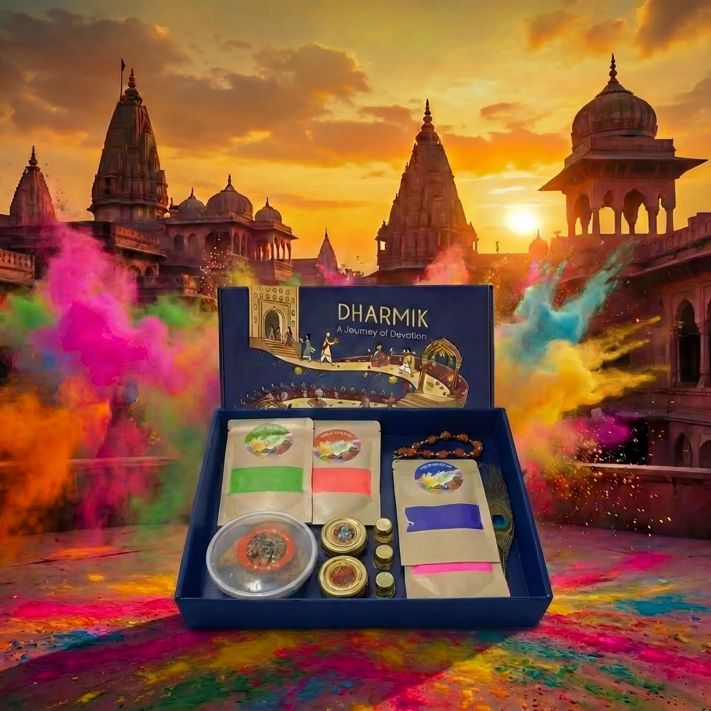Vrindavan Holi Box  ( Holi Utsav Prasadam from Vrindavan Dham ) Dharmik