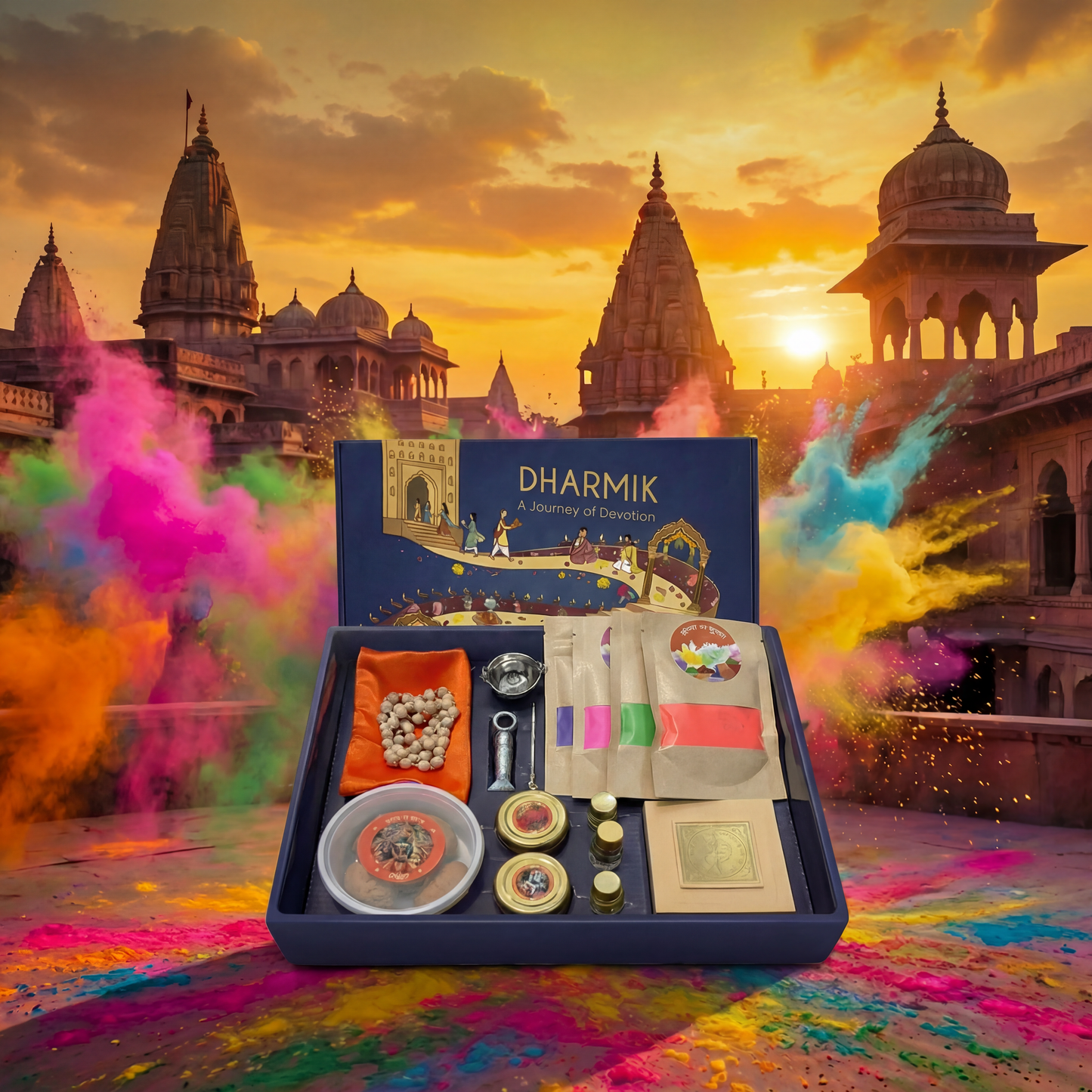 Vrindavan Holi Box  ( Holi Utsav Prasadam from Vrindavan Dham ) Dharmik