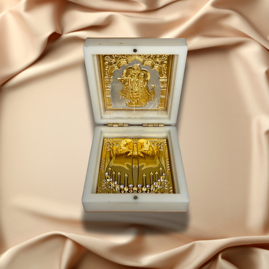 Krishna Darbar - Gold Plated (Blessed in Vrindavan) Dharmik