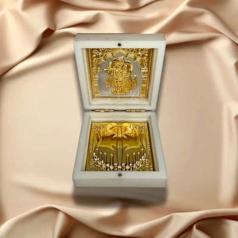 Krishna Darbar - Gold Plated (Blessed in Vrindavan) Dharmik