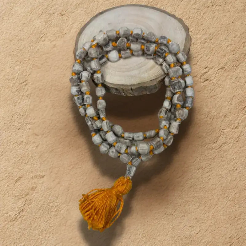 Tulsi Japa Mala with 108 Original Big Beads for Meditation.