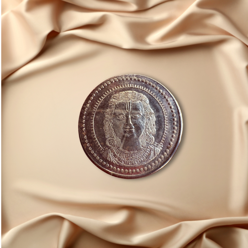 Ram Amrit Silver Coin - Gold Plated (Blessed in Ayodhya) Dharmik