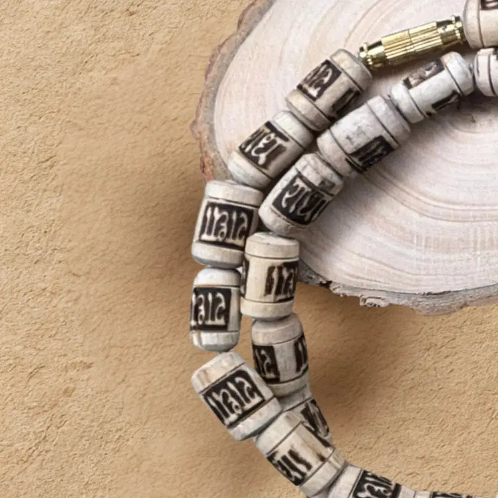 Original Tulsi Kanthi Mala (Big Beads) – Single Round, 8 mm, Daily Bhakti